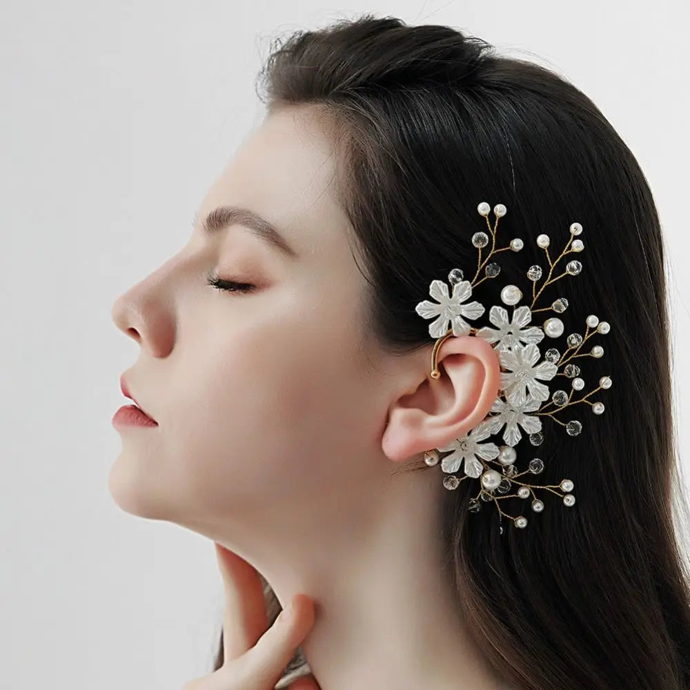 Ina Floral Ear Cuff